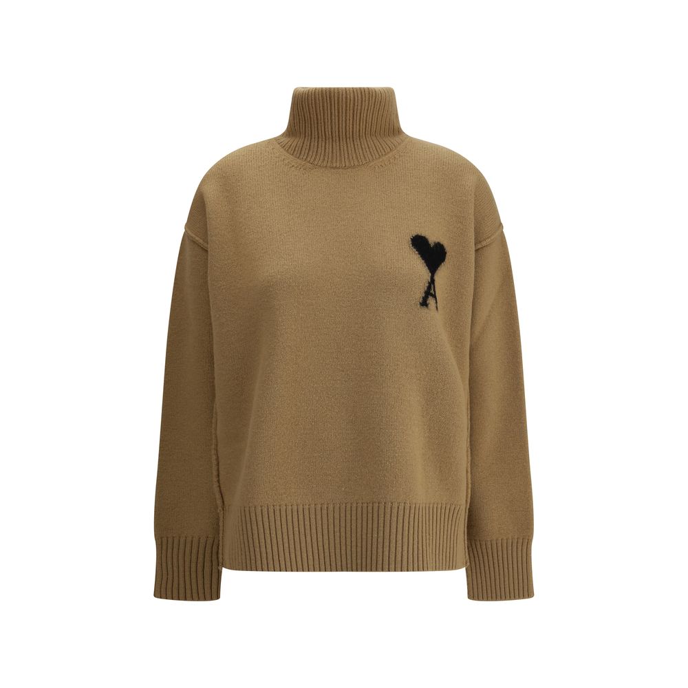 Ami Paris Ami De Coeur Turtleneck Sweater